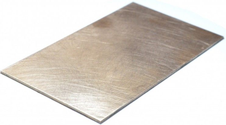 Лист гладкий 0,2х200х250 мм, бронза БрОФ 6,5-0,15 - фото