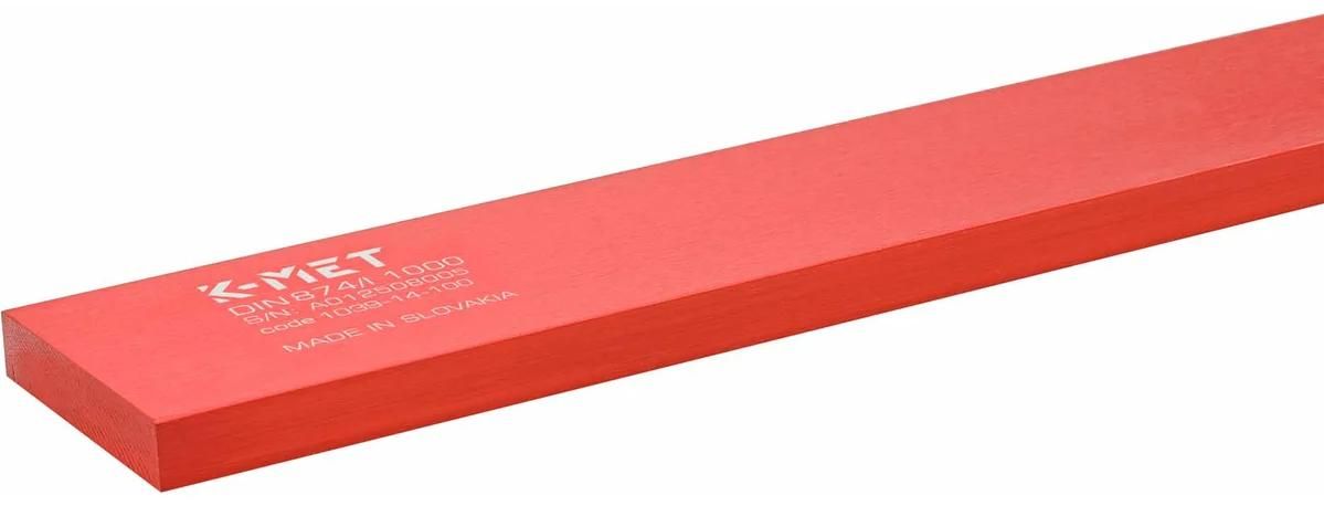 Линейка поверочная ШП-1000х60х12 мм класс 1 DIN 874 Kinex 1039-14-100, алюминий - фото