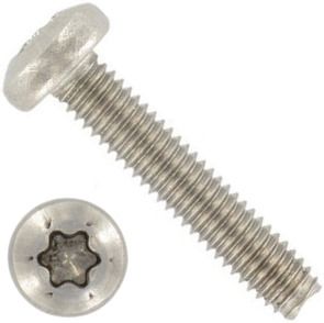 Винт резьбовыдавливающий М2,5х6 с полукруглой головкой TX DIN 7500 C, нержавеющая сталь А2 - фото