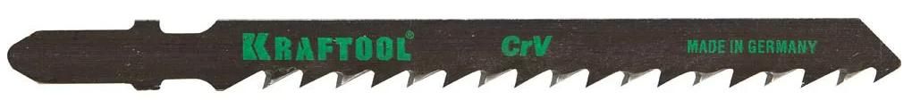 Полотно по дереву для лобзика 100/75 мм, быстрый рез T144D Kraftool 159521-4-S5, хромованадиевая сталь, 5 шт - фото