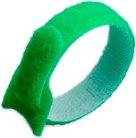 Кабельная стяжка-липучка 12х135 мм Велькро КСВ Fortisflex зелёная