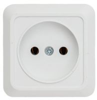 Розетка одинарная ОУ без заземления Bolleto IN HOME 7022