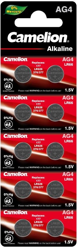 Батарейка Camelion AG4/LR66 17481 - фото