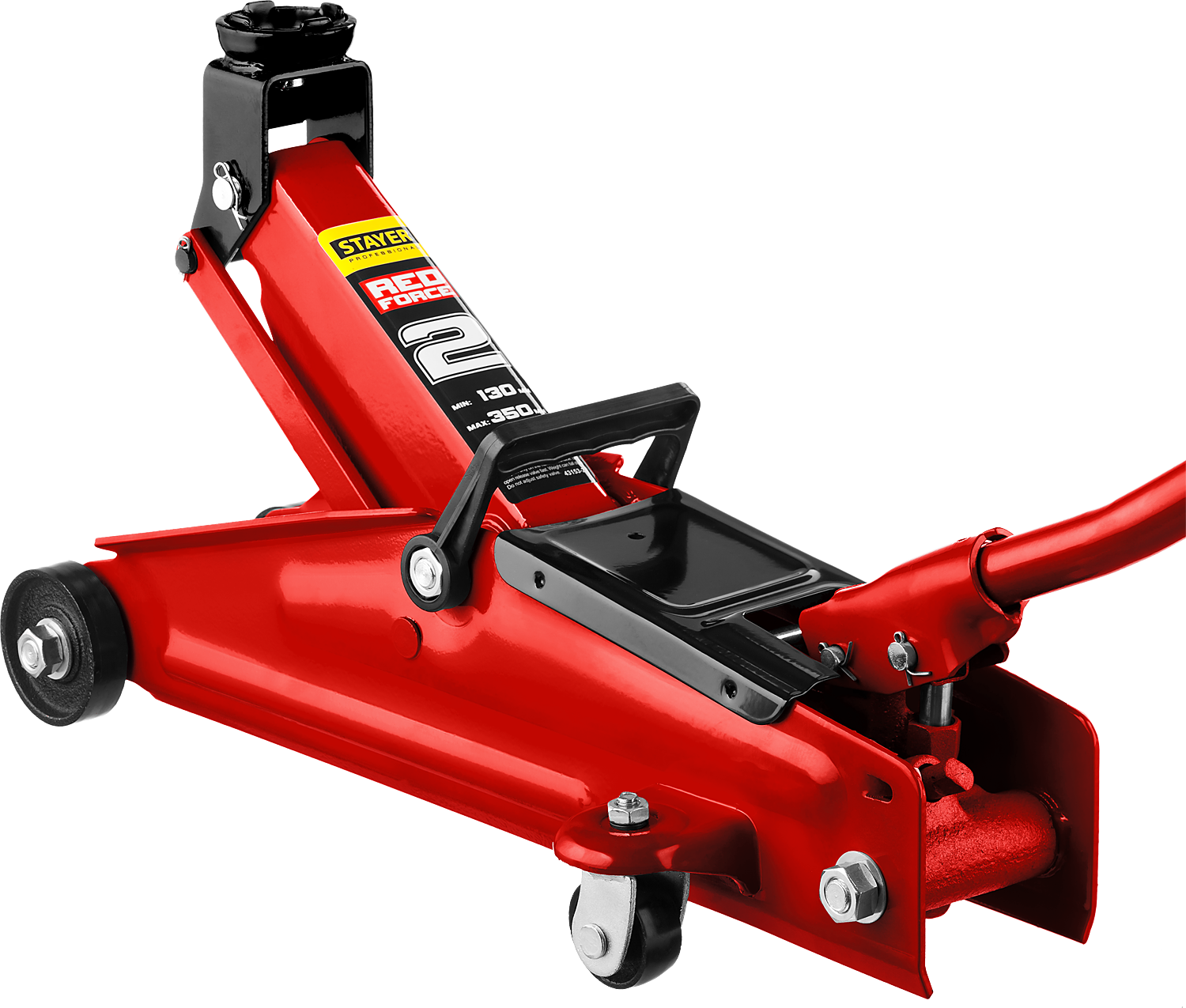 Домкрат подкатной 2 т 130-350 мм Stayer Red Force R-28 43153-2 - фото