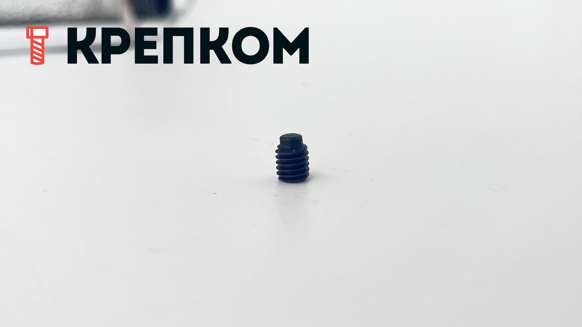 Винт установочный М6х8 DIN 915 (ISO 4028) с цапфой, сталь 45H - фото