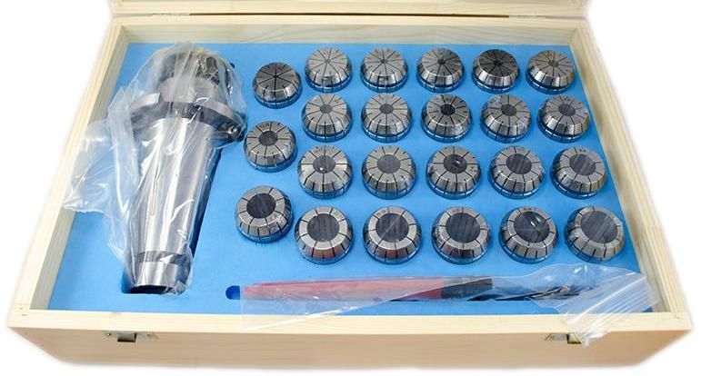 Патрон цанговый 7:24 К50 ER40 с комплектом цанг 3-26 мм РИ ri.263.69 - фото