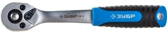Рукоятка трещоточная изогнутая 1/2", 72 зубца Cr-Mo ЗУБР 27730-1/2 - фото