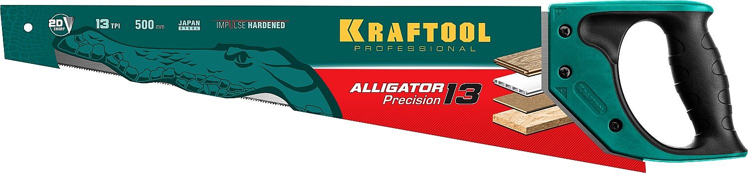 Ножовка для точного реза 500 мм Alligator Precision 13 Kraftool 15225-50 - фото