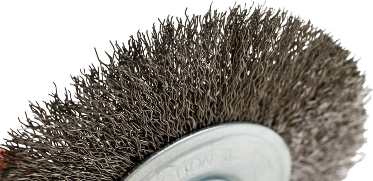 Щетка дисковая гофрированная для УШМ Профоснастка Эксперт, нержавеющая сталь - фото