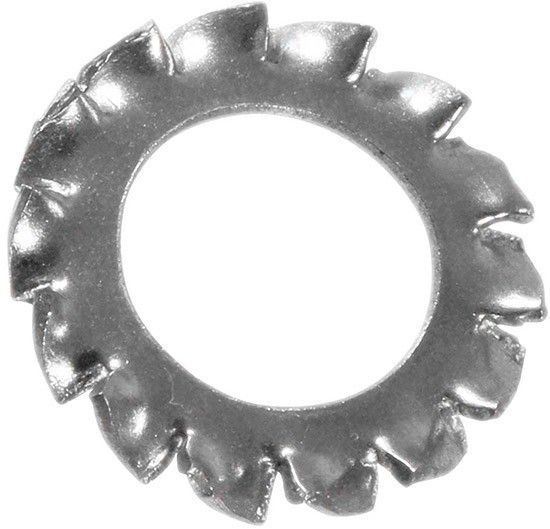 Шайба стопорная с зубьями DIN 6798A М14, нержавеющая сталь 1.4310 (А2) - фото
