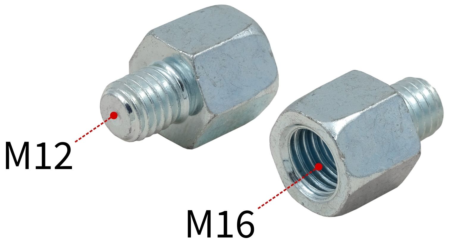 Муфта переходная внутренняя/наружная резьба М16/М12 MUPRO 113477 - фото