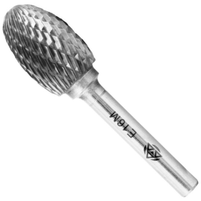 Изображение товара Борфреза твердосплавная 16x25x65 форма E DIN 8033 ВК8 Волжский Инструмент