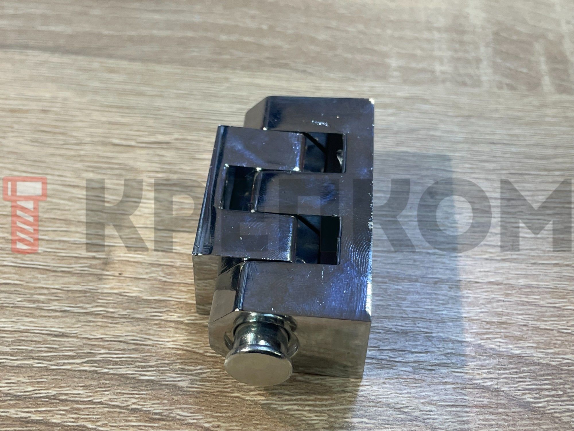 Петля для ящика 22х60 мм, нагрузка 132 кг, L245-2, оцинкованная сталь - фото