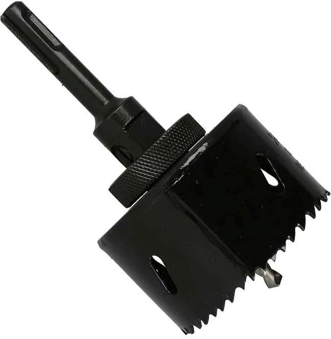 Набор коронок универсальных 19, 25, 38, 48, 63, 83 мм Heller BiMetall 23412, 9 предметов в кейсе - фото