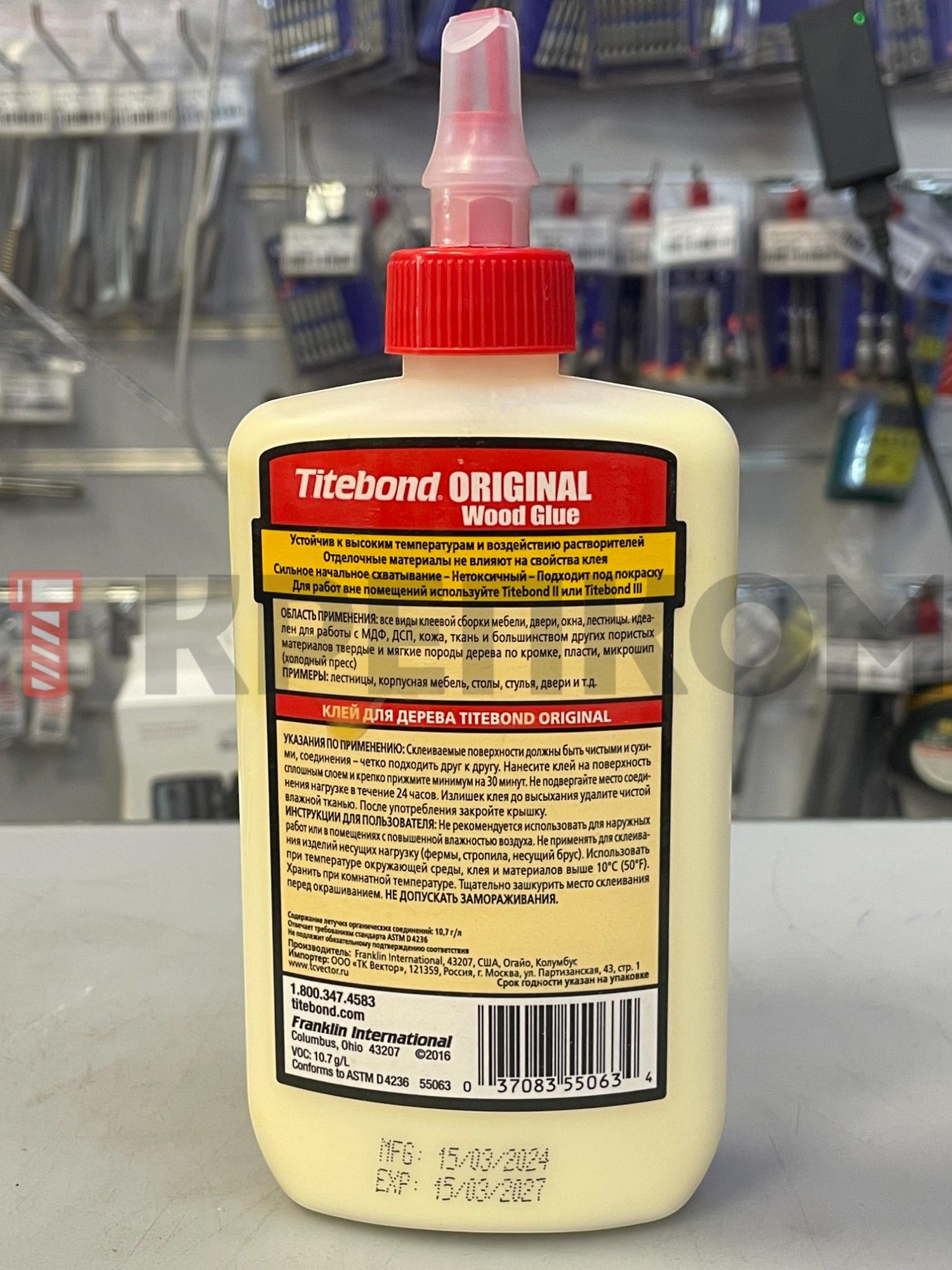 Клей столярный Titebond Original Wood Glue, 237 мл - фото