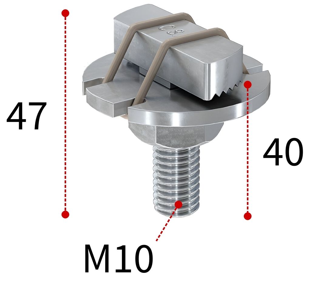Болт Т-образный для монтажной системы FUS и MS Fischer FHS Clix S М10х40 020918, оцинкованная сталь - фото