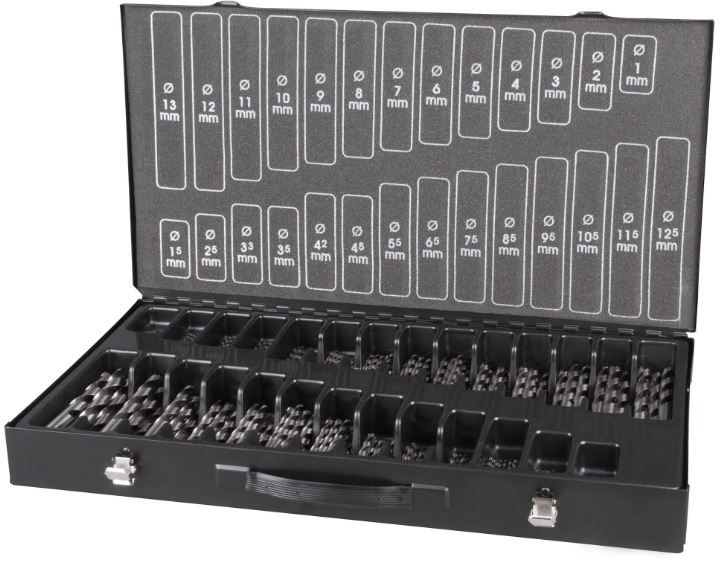 Набор сверл по металлу 1-13 мм HSS-G Terrax by Ruko A214220, 220 шт  - фото