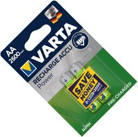 Аккумуляторы AA 2600 мАч Varta Rechargeable R2U 5716101402, в блистере 2 шт