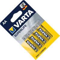 Батарейки солевые AA Varta Superlife 2006101414, 4 шт в блистере