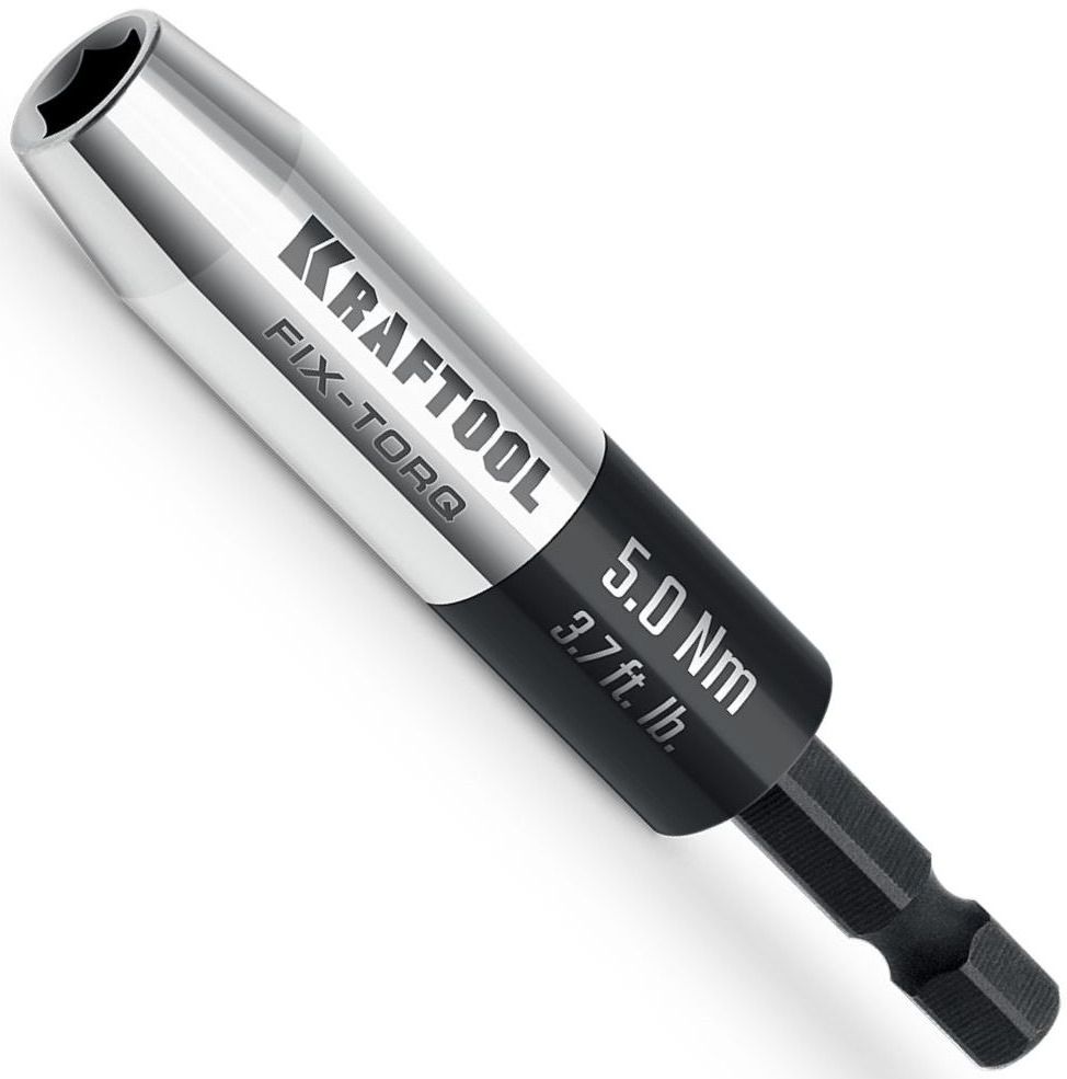 Изображение товара Адаптер для бит динамометрический Kraftool FIX-TORQ 64035-5.0 5 Нм профессиональный