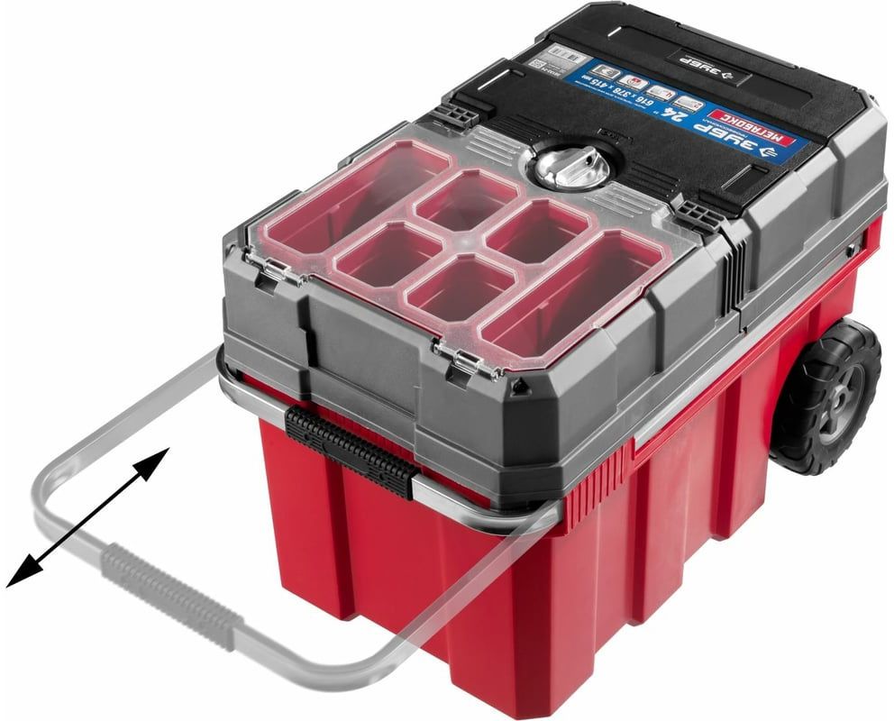 Ящик-тележка для инструментов 24" Мегабокс-24 Профессионал ЗУБР 38133-24 - фото