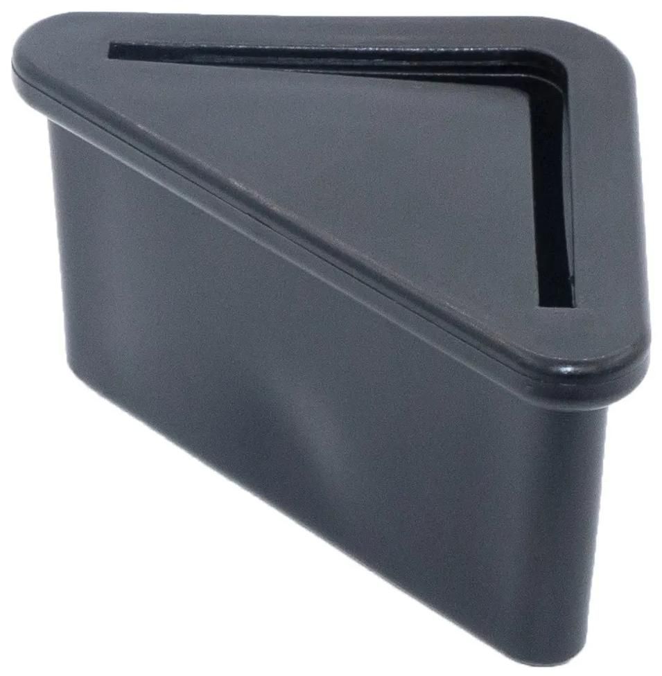 Опора с резьбовым отверстием M8 для равнополочных уголков 40х40 мм У40-40М8ЧН, пластик - фото