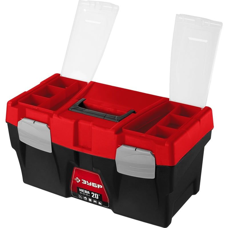 Ящик для инструментов пластиковый 20" 500х250х260 мм НЕВА-20 ЗУБР 38323-20 - фото