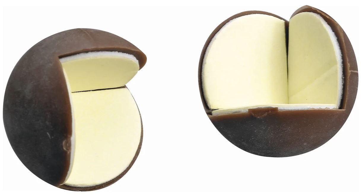 Накладки защитные на угол 25 мм Gah Alberts 953379, коричневый пластик, 4 шт - фото