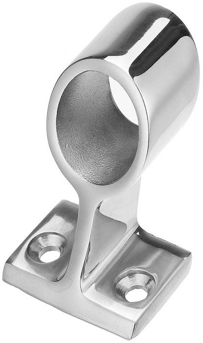 Стойка сквозная леерного ограждения 60° 22 мм 8207, нержавеющая сталь А4 - фото