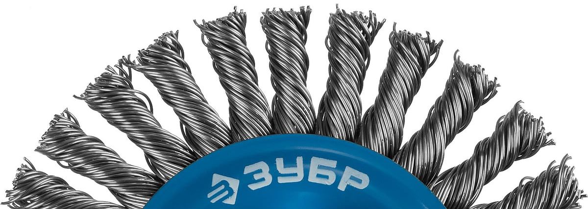 Щетка дисковая жгутированная 0,5 мм для УШМ Профессионал ЗУБР  - фото