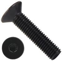 Винт с потайной головкой и внутренним шестигранником М6х20 DIN 7991 (ISO 10642), класс прочности 8.8, оксидированный