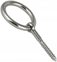 Рым-шуруп с кольцом 12х120 814086, нержавеющая сталь А4