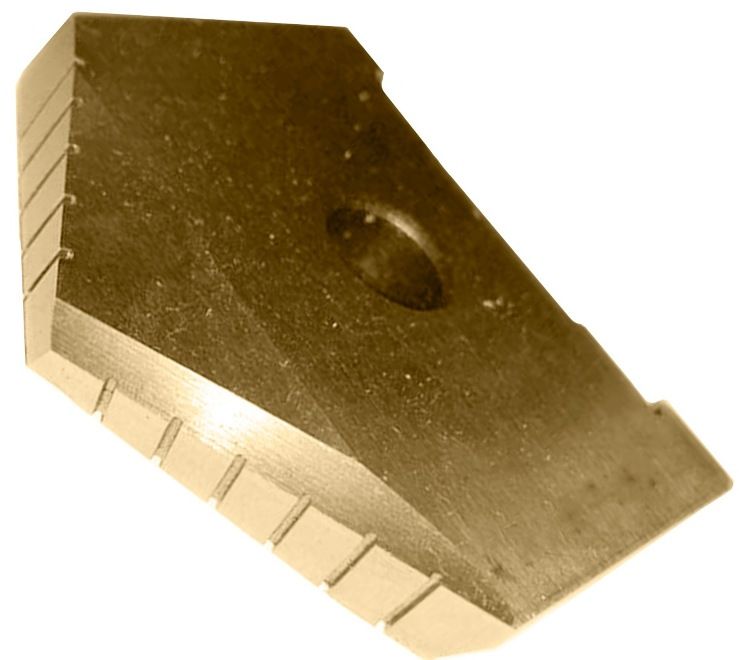 Сверло перовое по металлу (пластина) 40х50 мм 2000-1223 ГОСТ 25526-82, сталь Р6М5К5 TiN - фото