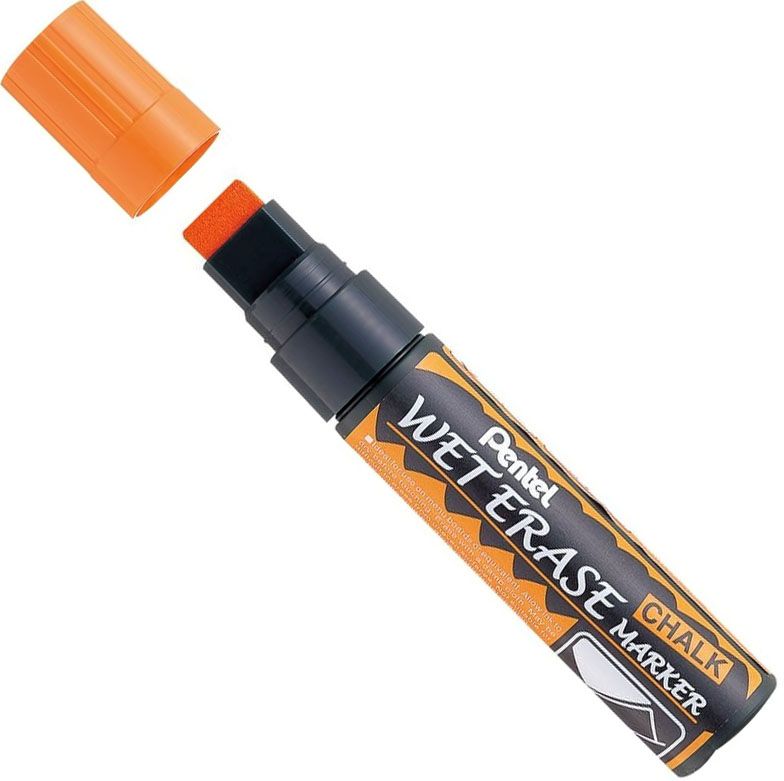 Маркер на водной основе Wet Erase Marker, Pentel SMW56-F, оранжевый - фото