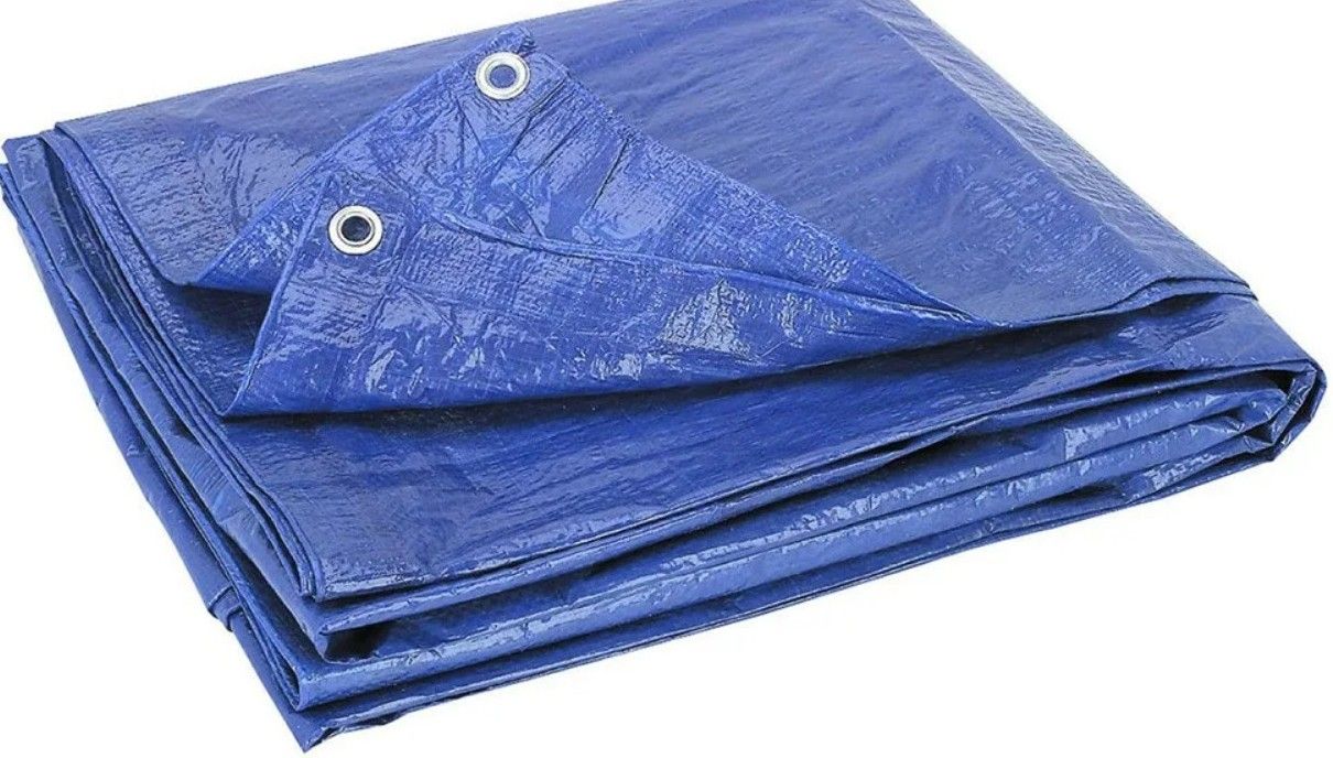 Изображение товара Тент тарпаулин 180 г/м² 3х6 м синий водостойкий и прочный