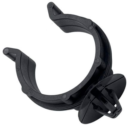 Клипса автомобильная для проводов и трубок AS-056, темно-серая - фото