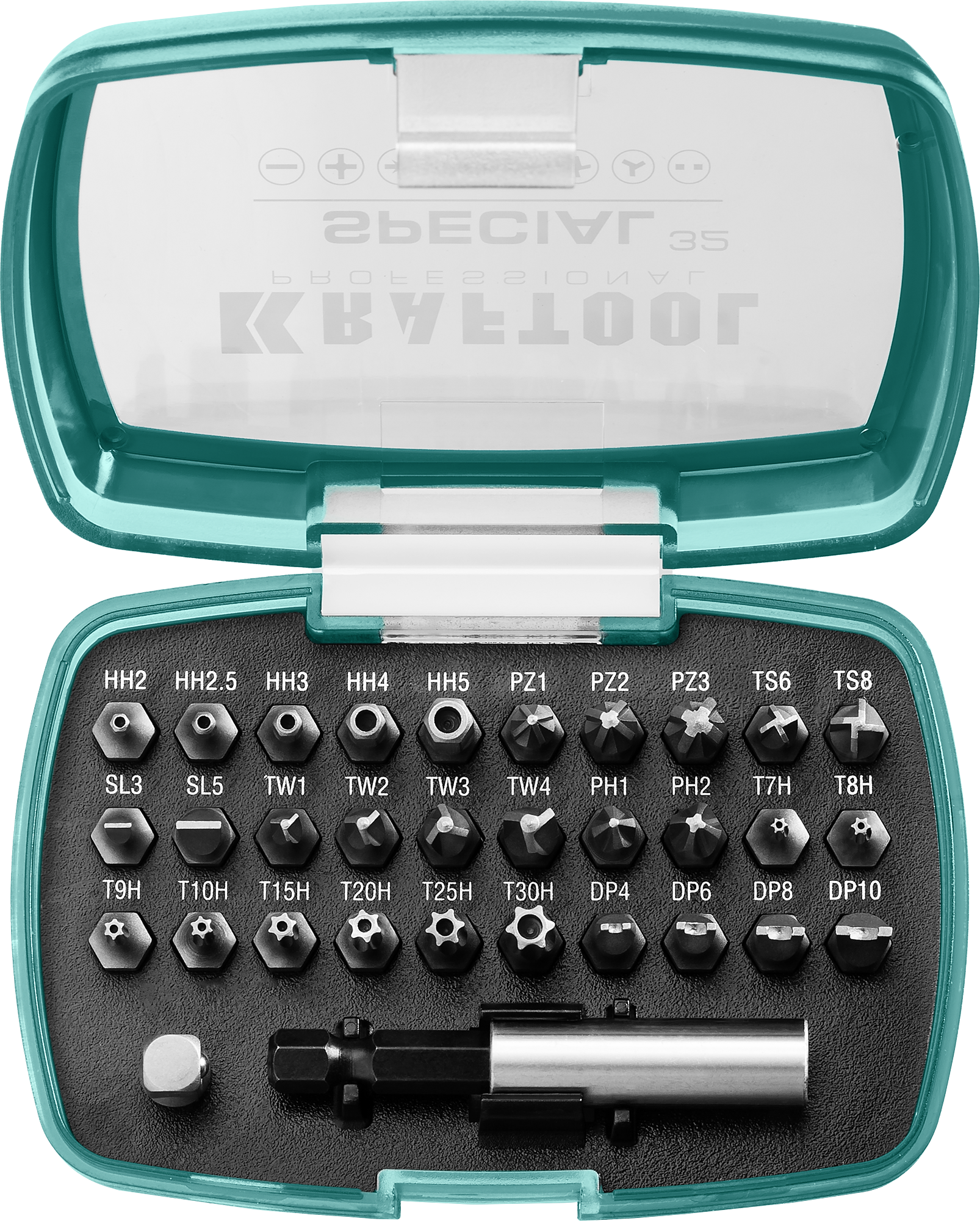 Изображение товара Набор бит Kraftool Special-32 2610-H32 32 шт со специальным шлицем