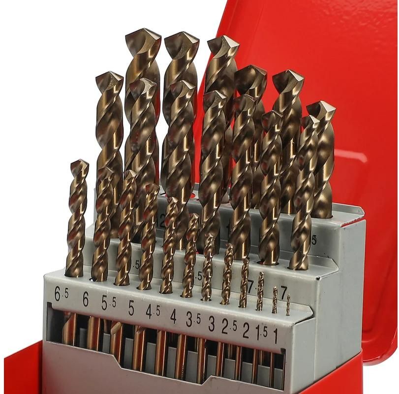 Набор сверл по металлу 1-13 мм HSSE-Co5 130° DIN 338 PRO H-Tools 215215PRO, 25 шт - фото