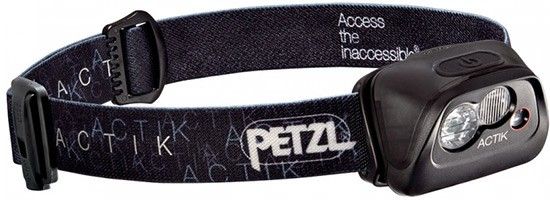 Налобный светодиодный фонарь Petzl Actik, черный - фото