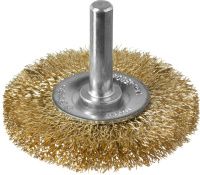 Щетка дисковая витая латунированная 50 мм для дрели Профессионал ЗУБР 3520-050