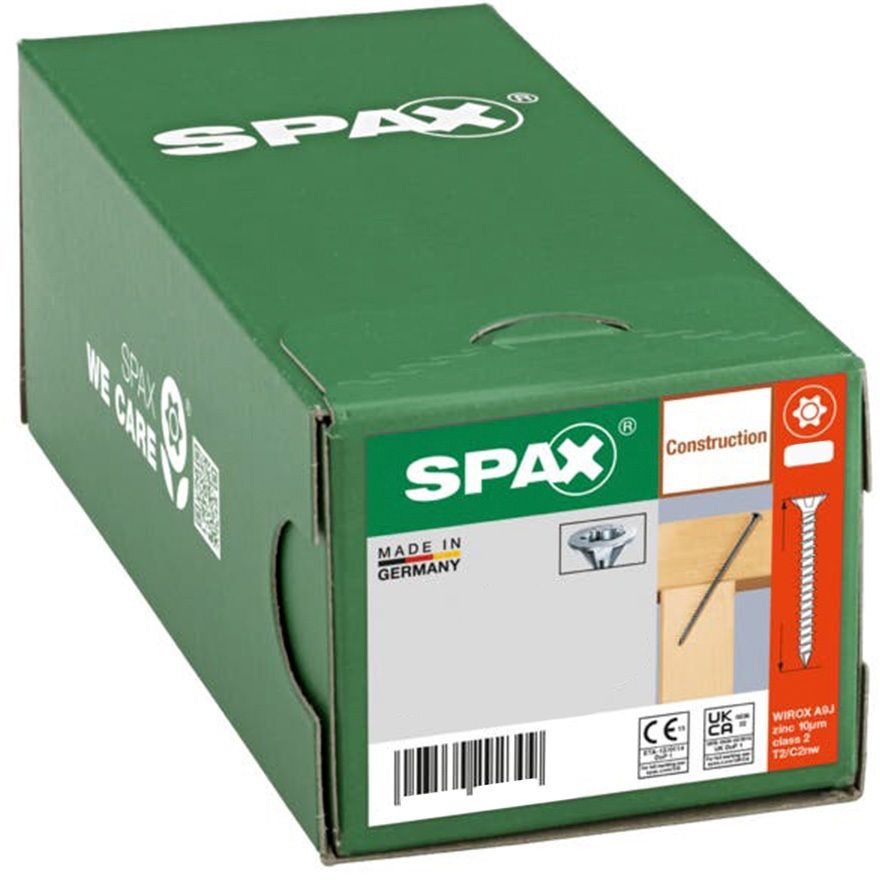 Саморез для дерева с потайной головкой и полной резьбой шлиц T-Star SPAX, покрытие YELLOX - фото