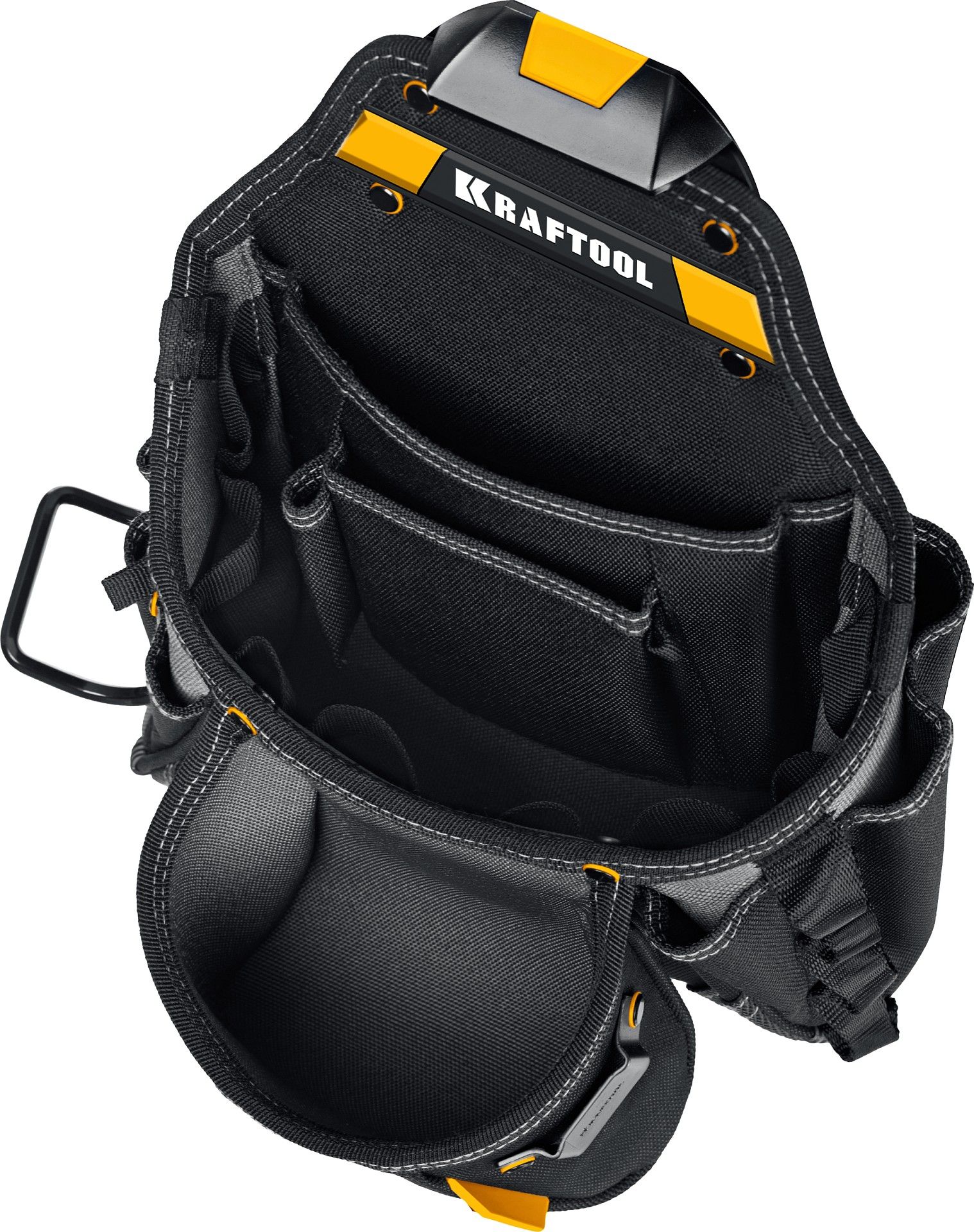 Сумка поясная строителя с креплением FastClip KP- 27 Kraftbuilt Kraftool 38773 - фото