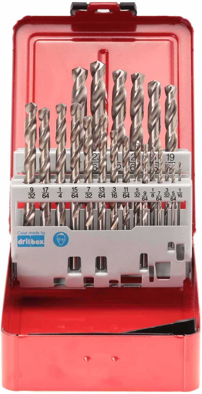 Набор сверл по металлу 1/16"-3/8", 21 шт HSS-G DIN 338 Ruko 214850RO - фото