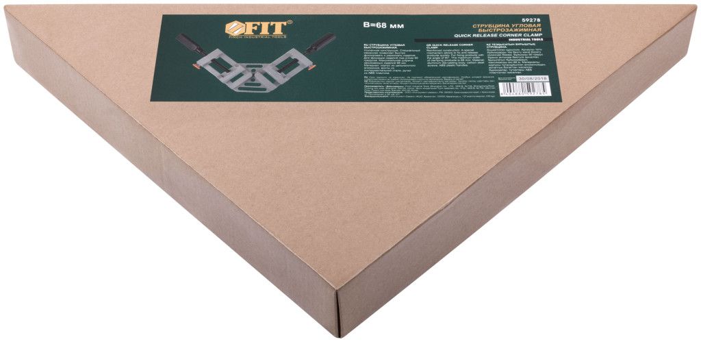 Струбцина угловая усиленная 68 мм FIT Профи 59278 - фото