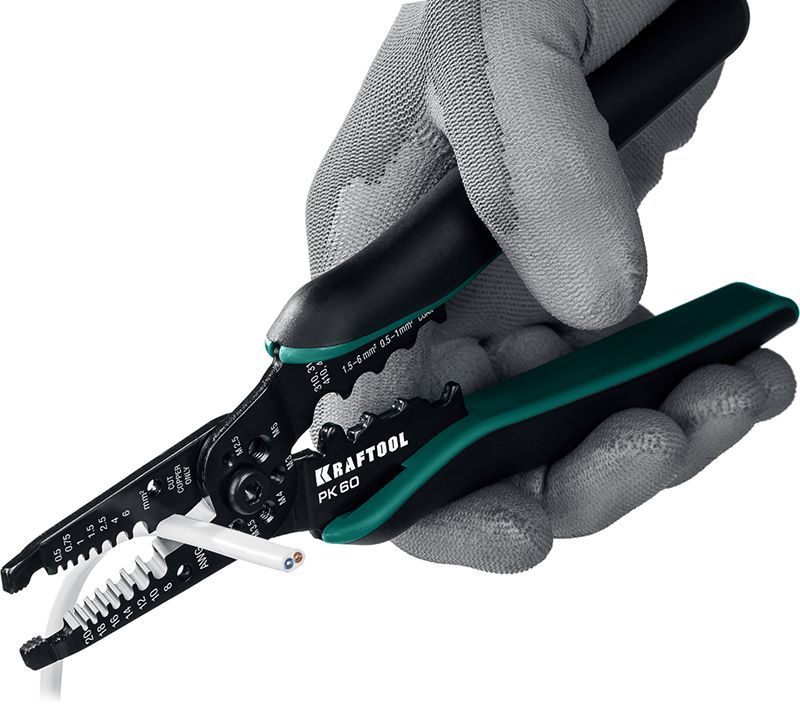 Стриппер ручной многофункциональный 0,5-6 мм² Kraftool PK-60 22658 - фото