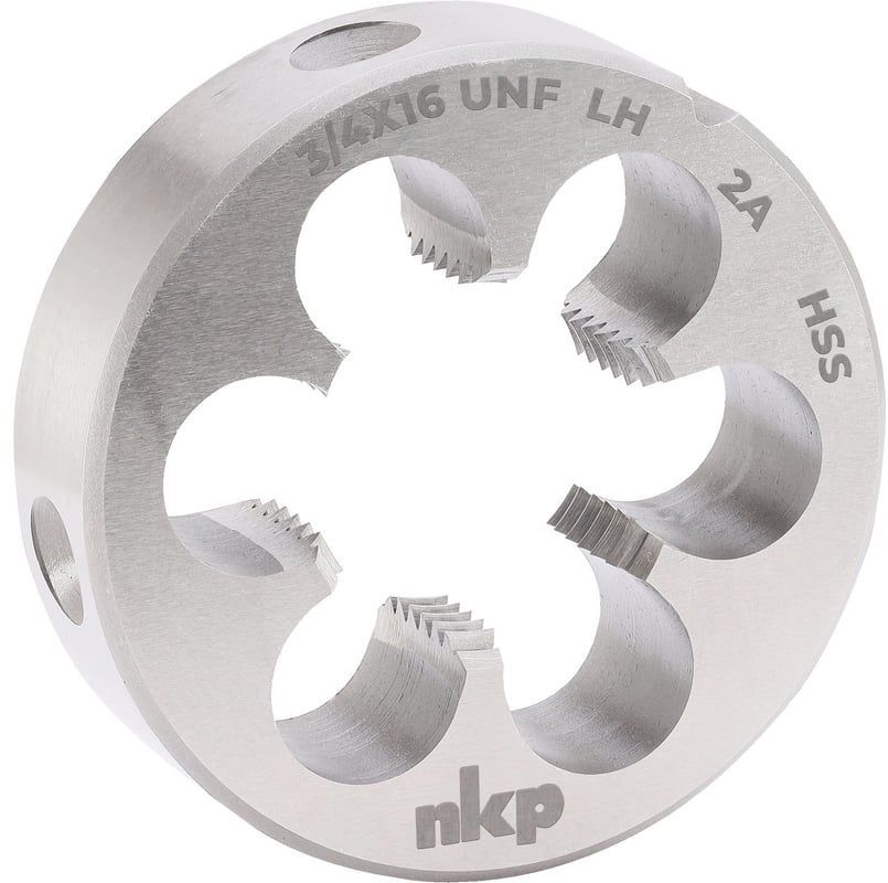 Изображение товара Плашка UNF 3/4" HSS DIN EN 22568 NKP 324230N, левая мелкая дюймовая резьба