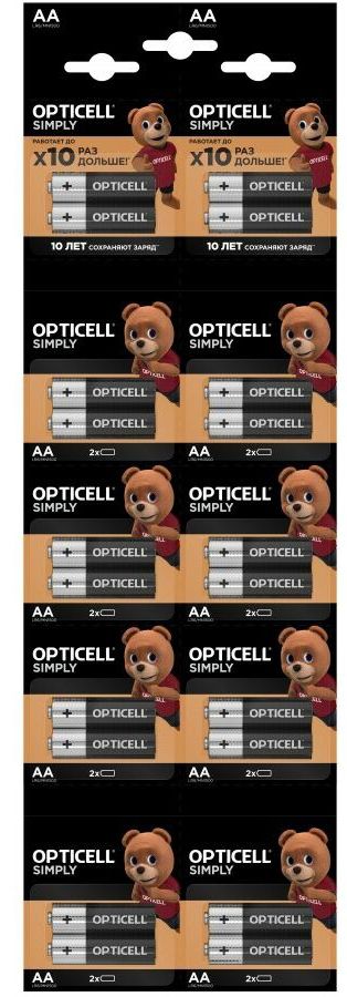 Изображение товара Батарейки LR6/316 BL20 Opticell 875206, 20 шт