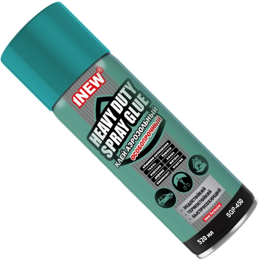 Клей аэрозольный особопрочный 520 мл 1NEW SGP-450-NF - фото