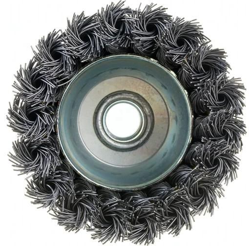 Щетка-крацовка чашечная для УШМ, жгутированная стальная проволока 0,5 мм Stayer Prof  - фото