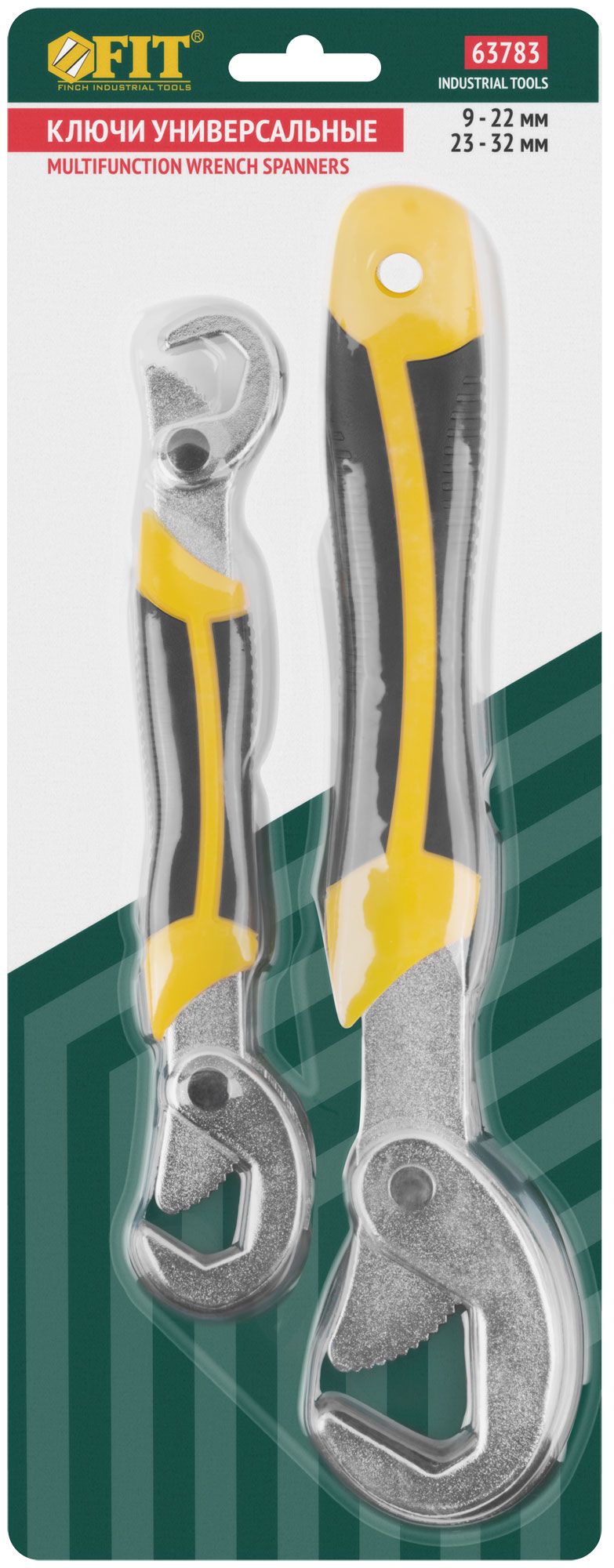Набор ключей универсальных 9-32 мм FIT 63783, 2 шт - фото